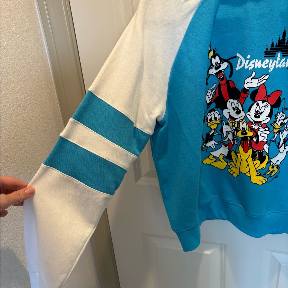 Disneyland Fab 5 Blue and White Zipper Hoodie Sweatshirt, L - Picture 12 of 15